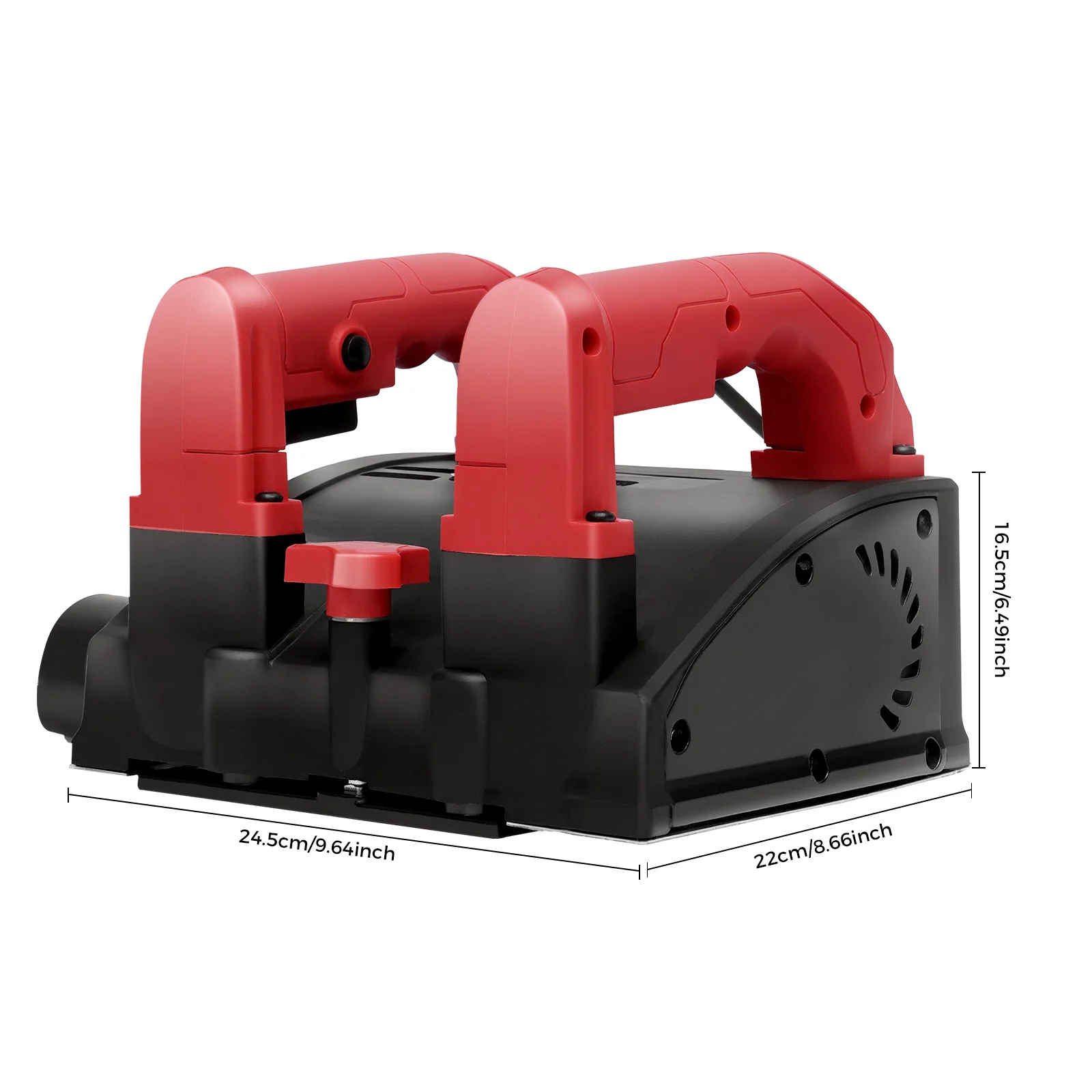 Elektrischer Wandhobel 1200W Spachtelmaschinenentferner 26 Klingen Variable Geschwindigkeit 1000-4000 U/min 16cm Hobelbreite Einstellbare Tiefe 1-4mm Wand Decke Boden Renovierung Innen- und Außenbereich EU-Stecker 220V – Detail 7