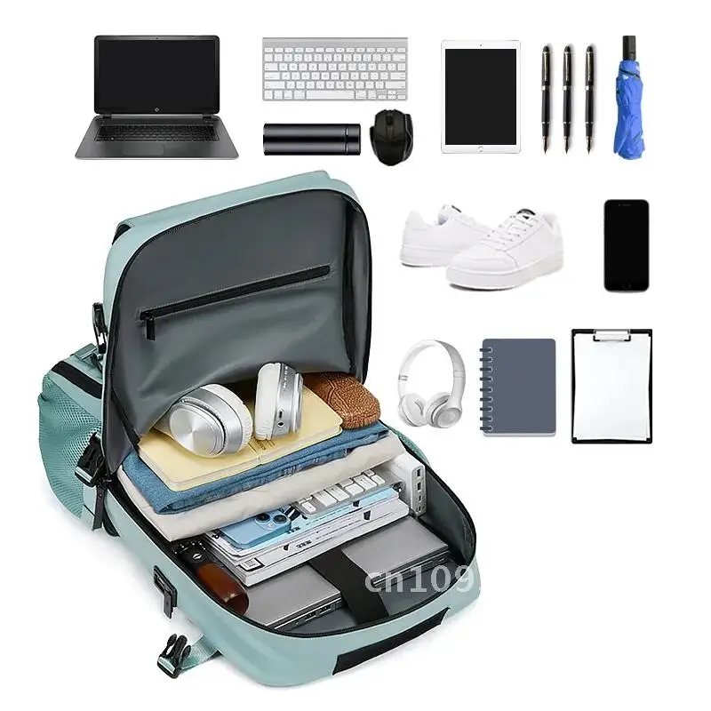 

Multifunctional luggage Backpack Bag Unisex Large Capacity Travel Backpack men's hiking Outdoor bag Shoes bag travel