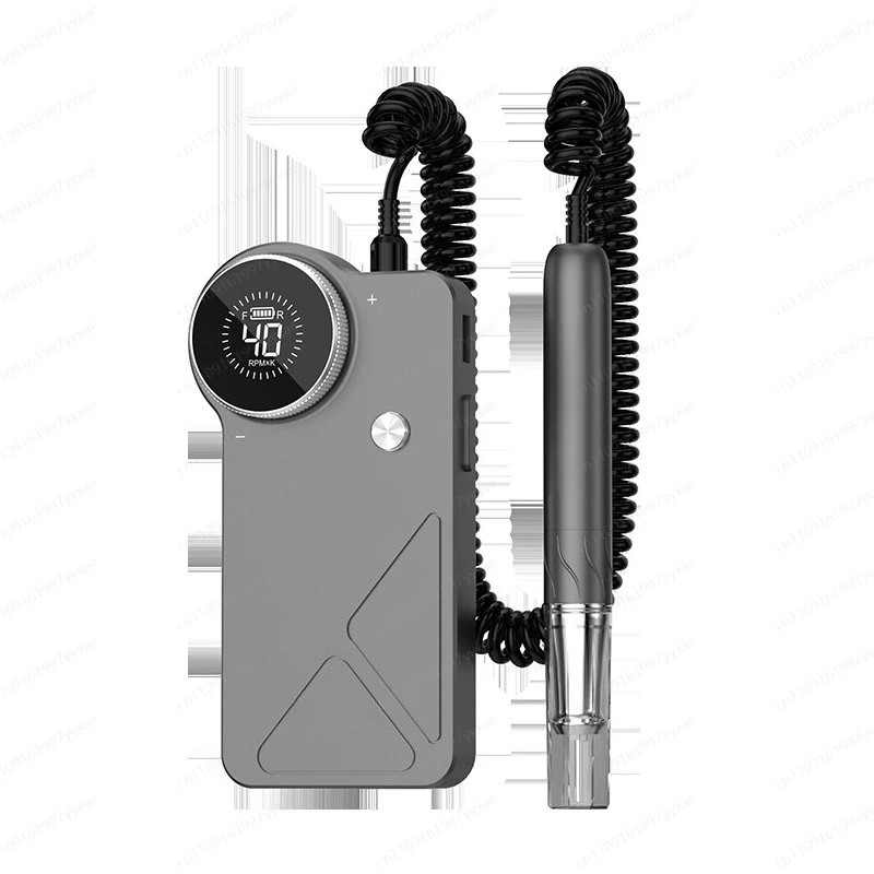 Cordless Brushless Nail Drill Machine Electric Nail File with LCD Display Full Metal Body Manicure Tool