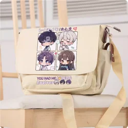 Bolso de mano de dibujos animados de Anime Love and Deepspace, bolso de mensajero para adolescentes, ocio, moda, B1240