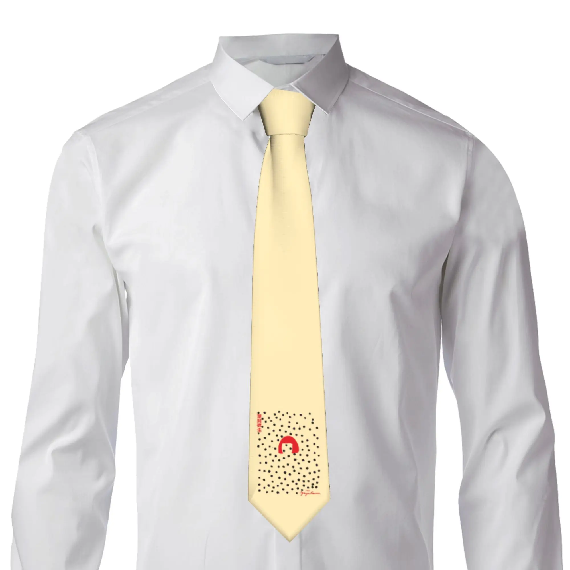 Classic Yayoi Kusama Neckties Men Silk Abstract Painting Wedding Tie