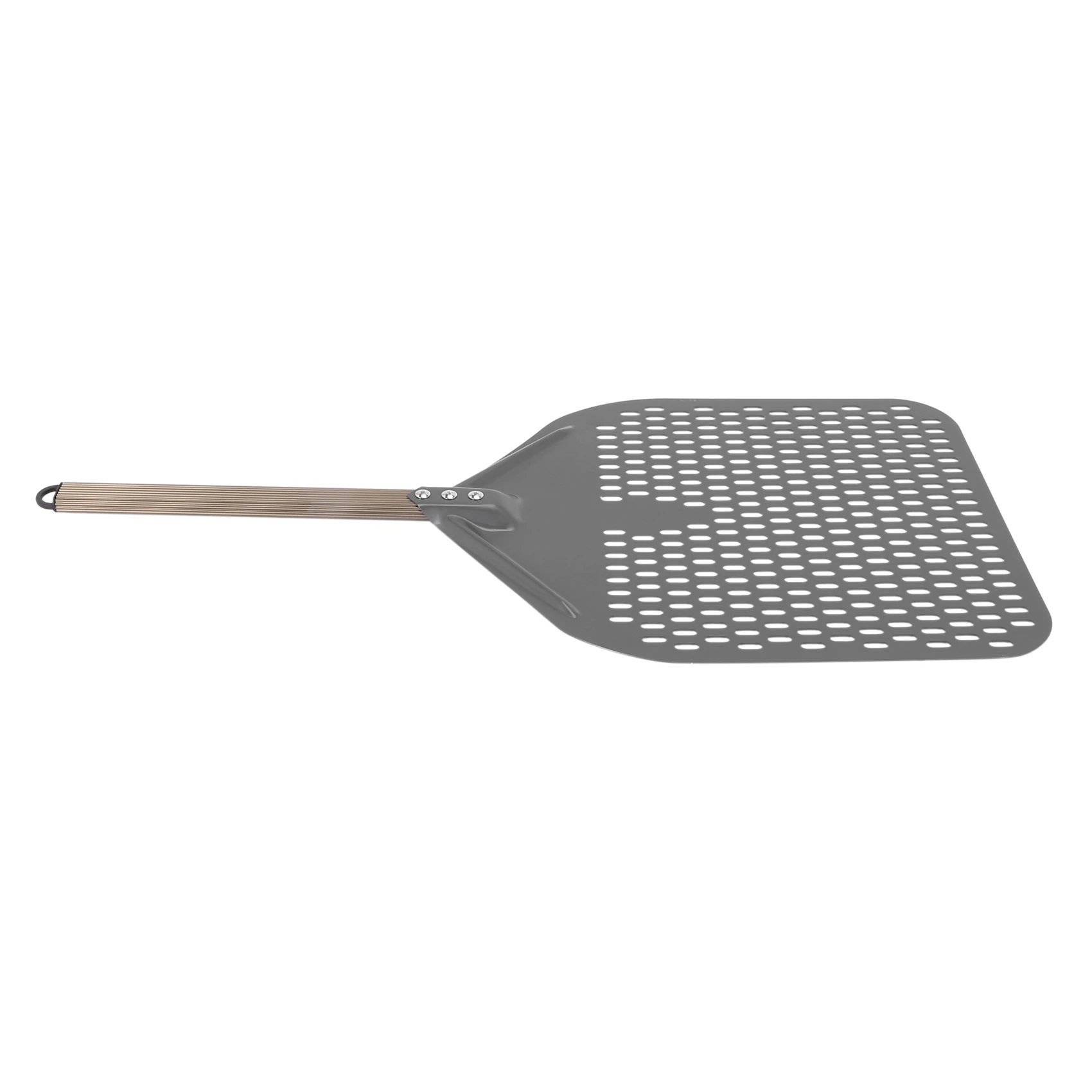 14 Inch Rectangular Pizza Shovel Perforated Pizza Paddle Aluminum Pizza Peel Pizza Tool for Baking