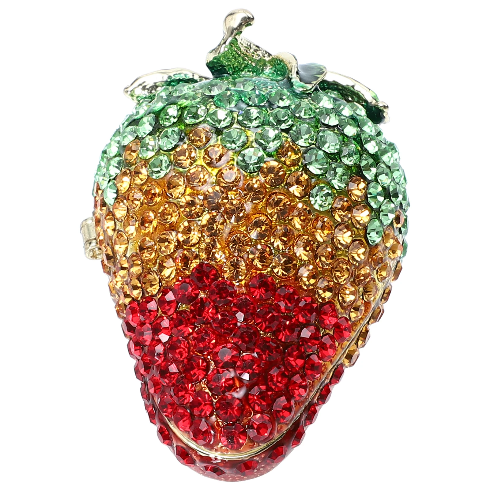 

Pink Strawberry Box Rhinestone Holder for Home Party Jewelry Case Gifts Display Case Storage Accessories Container