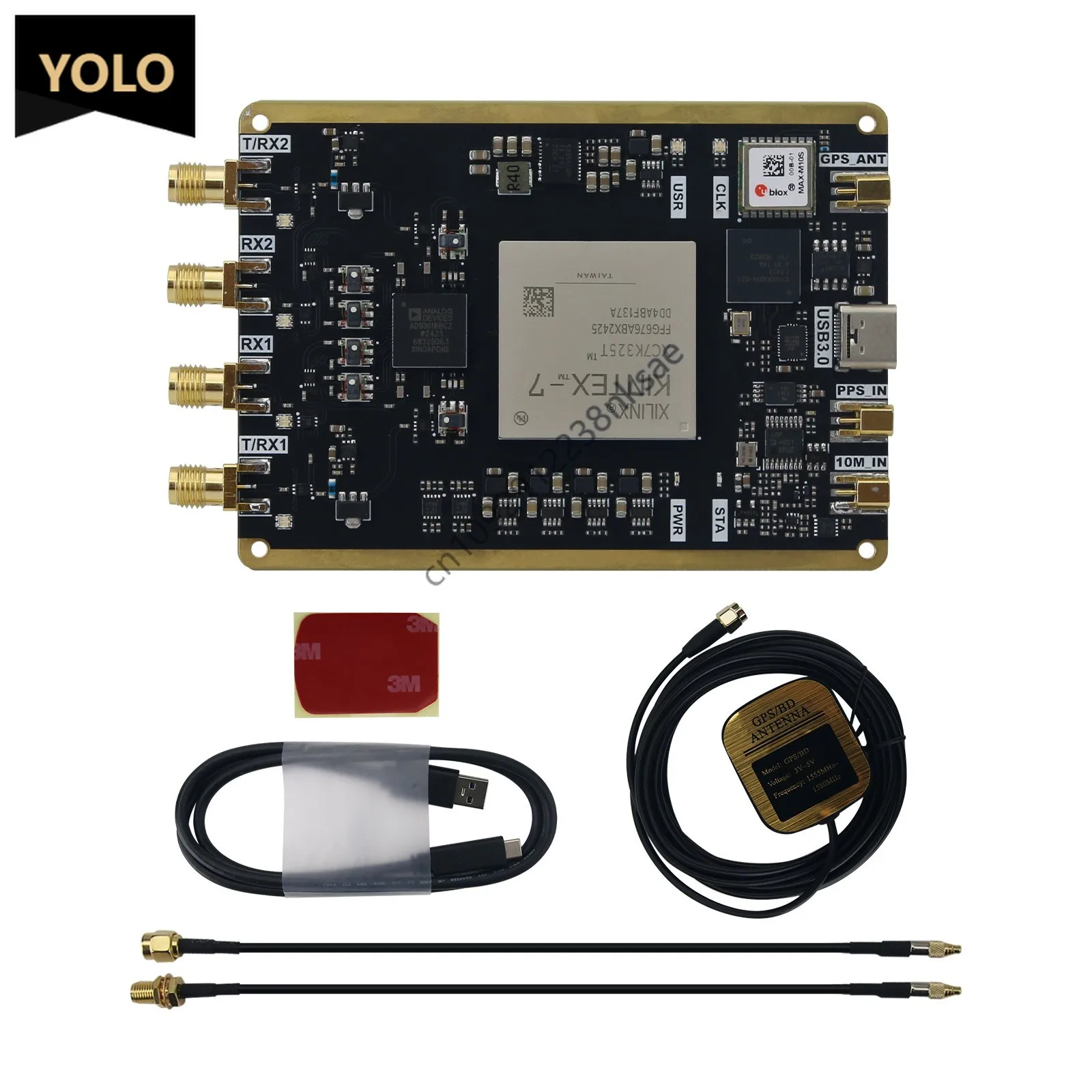 Improved USRP B210 AD9361BBCZ+XC7K325T SDR Development Board USB3.0 Type-C 56MHz Support PPS/10MHz Input