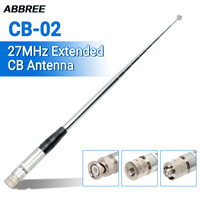 ABBREE Telescopic CB Antenna 27MHz BNC SMA-Female SMA-Male Antenna For WOUXUN TYT BAOFENG Quansheng Walkie Talkie Ham Radio