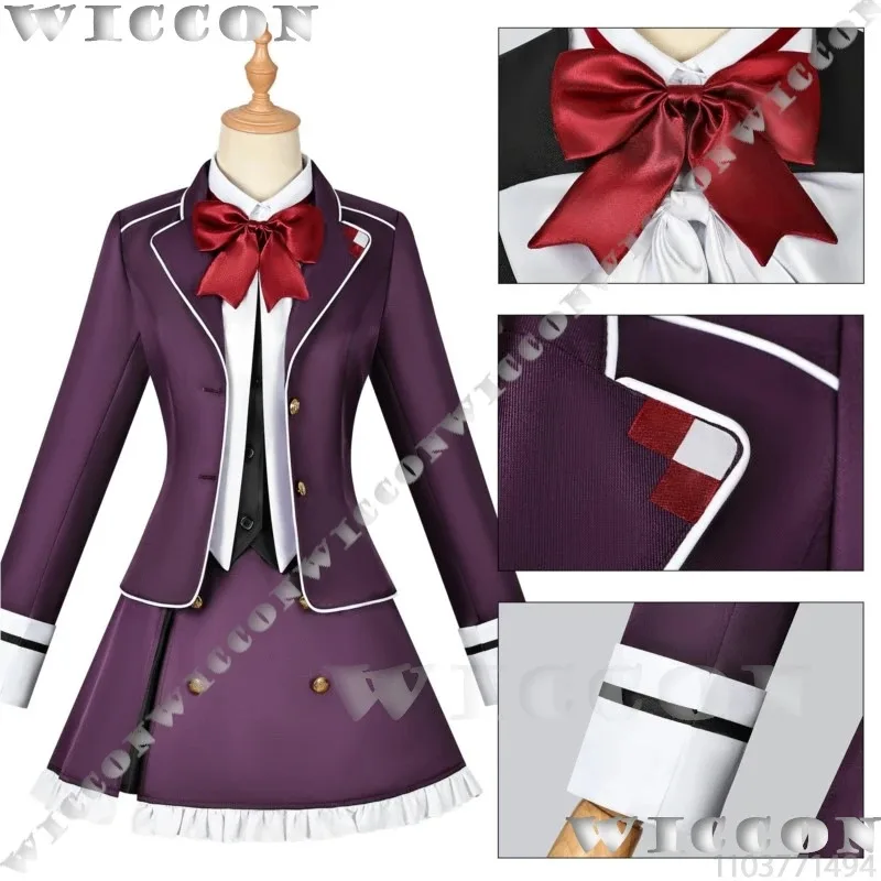 Iki Hiyori Anime Game DIABOLIK LOVERS Cosplay Costume Blonde Wig School Uniform JK Women Girl Daily Suit Holloween Customizeda;2