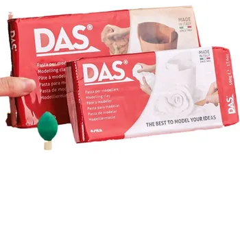 Argile à modeler, 250/500g, argile trempée à l'air, matériel de bricolage fait à la main pour enfants, sans argile de cuisson