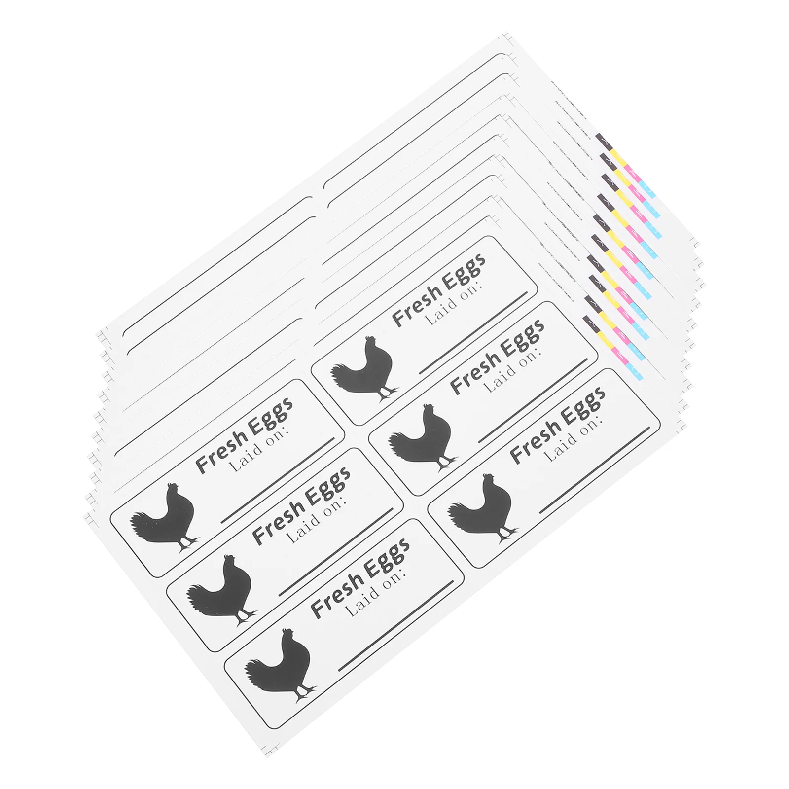 40 Sheets Handwritten Stickers Produce Date Labels Farm Fresh Chicken Eggs Adhesive Tags Easy Peel Grocery Item Marking