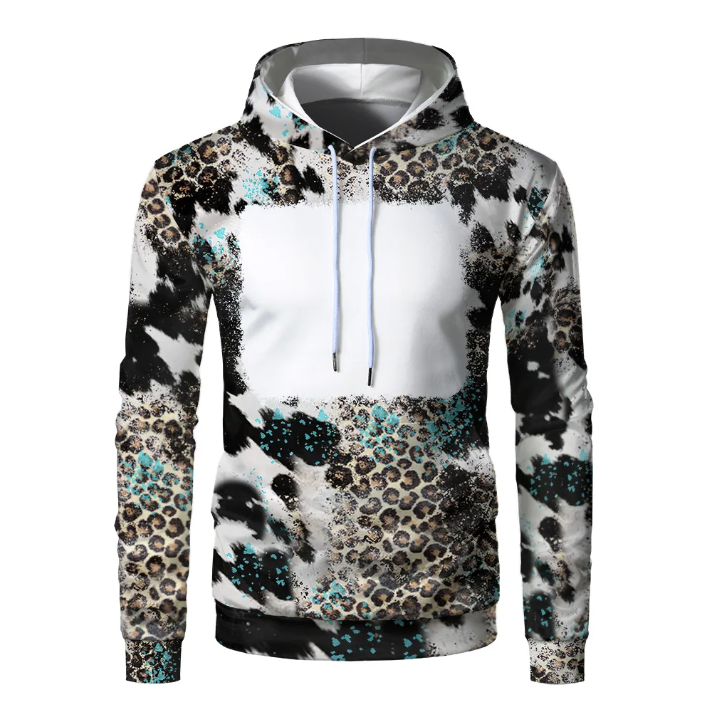 Blank Sublimation Hoodies Sports Clothes Sweatshirt Polyester Pullover Bulk Sublimation Blanks For Thermal Transfer Printing