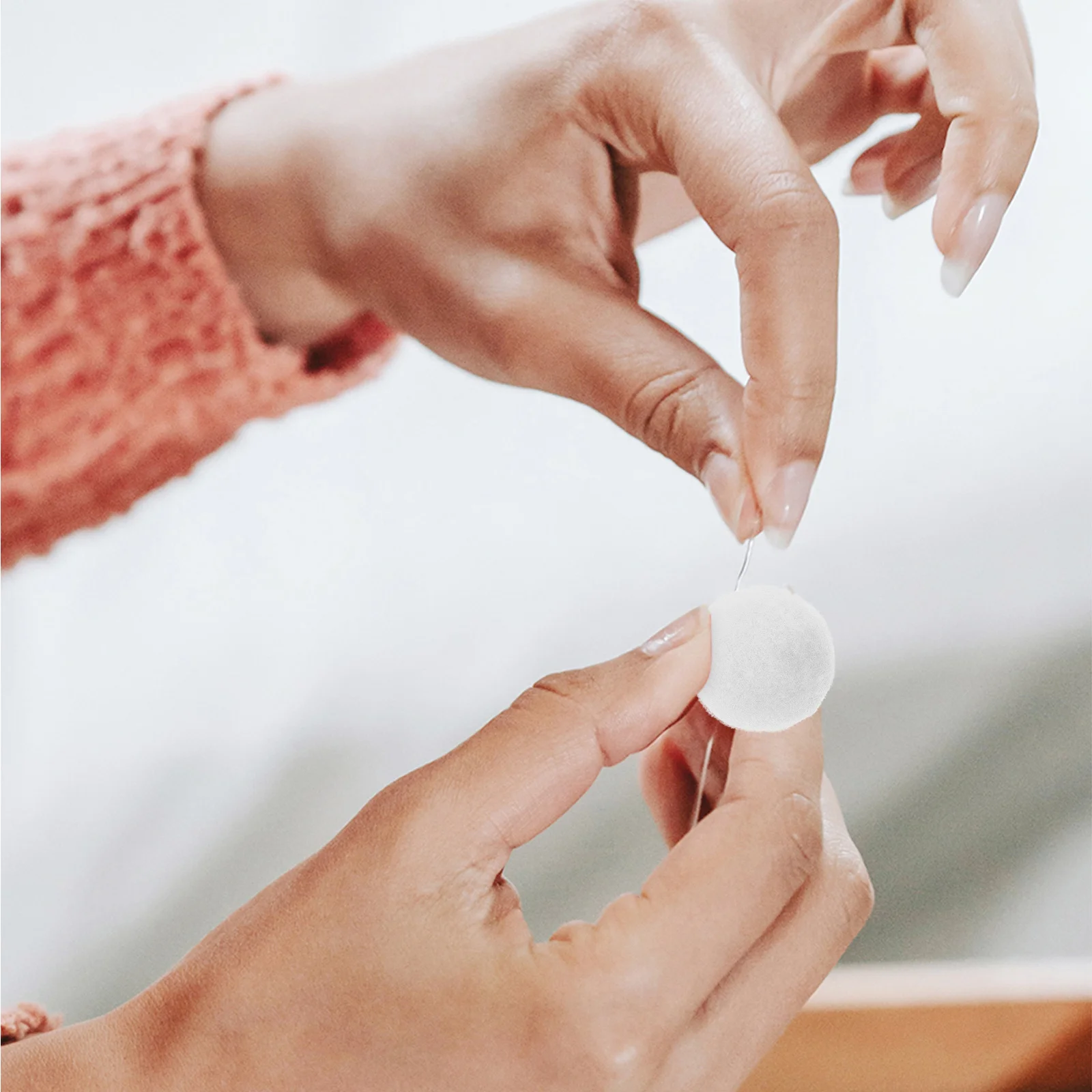 

200 шт. маленьких помпонов из чистого белого полиэстера для детских занятий, рукоделия, декоративных украшений, DIY