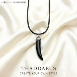 Beads Necklace Tooth, Brand New Max Rope Fashion Jewelry Europe Style Rebel Cross Bijoux Gift For Men & Women Friend @