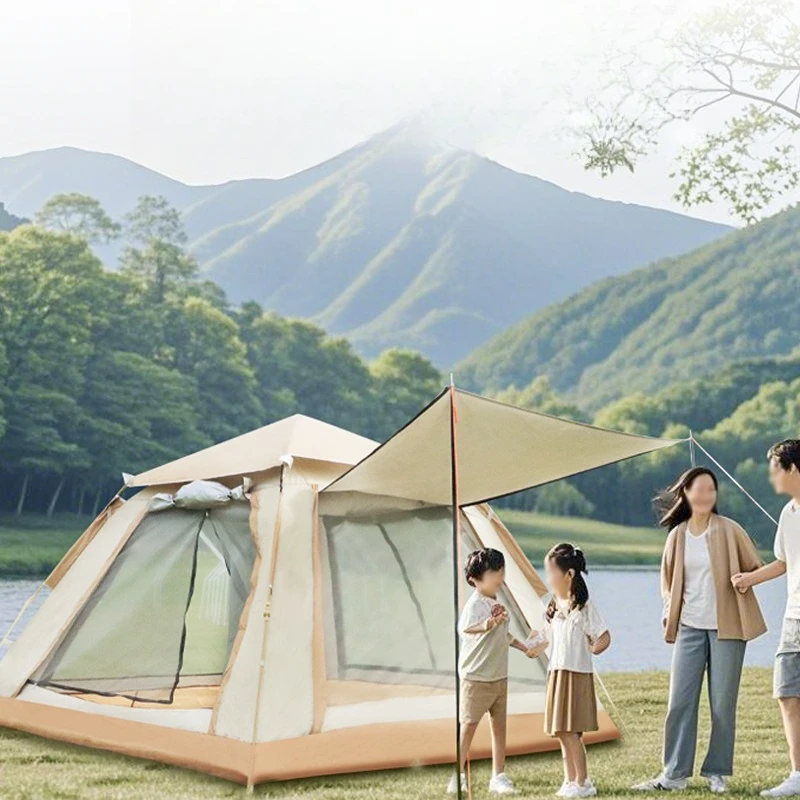 

Outdoor camping tent Automatic quick opening Free square camping picnic