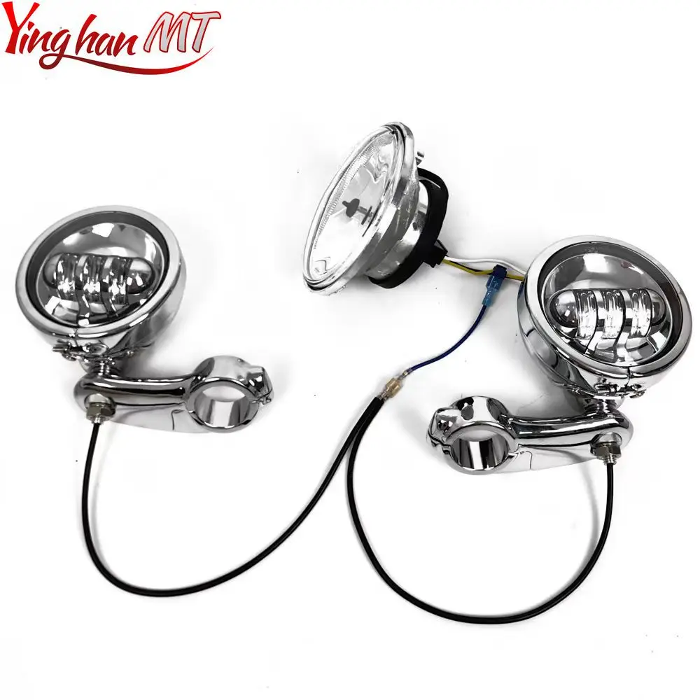 

Motorcycle Auxiliary lamp fog lamp For Harley Softail Breakout Fxdb Street BOB Sportster XL883iron Forty Eight Dyna 00-24