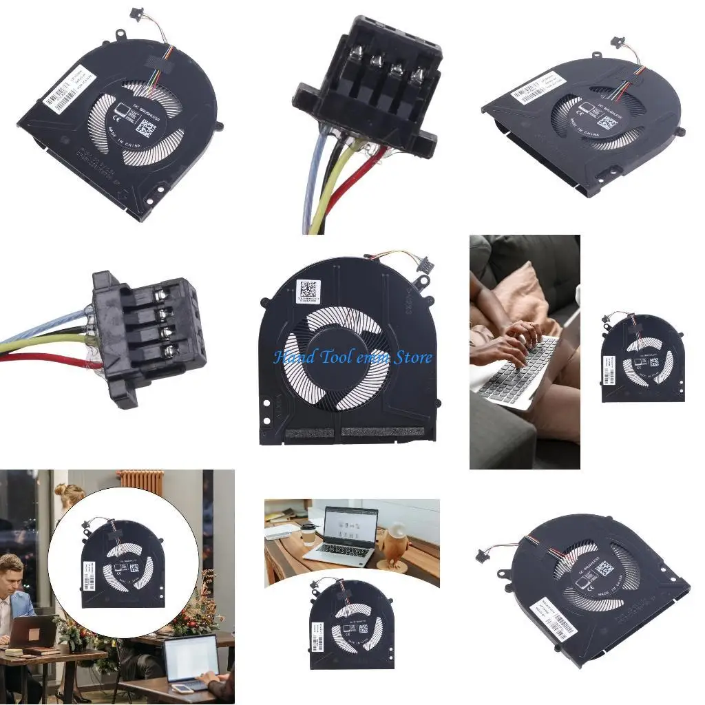 مروحة تبريد وحدة المعالجة المركزية للكمبيوتر المحمول الموثوقة H37F لـ 15dy0008ca 15ef0023dx 15ef00021n00r #1