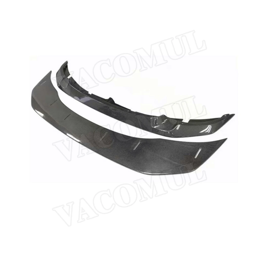 VACOMUL Carbon Fiber Front bumper Lip Spoiler for BMW 3 Series F80 M3 4 Series F82 F83 M4 2014-2018 Double Chin Shovel Guard