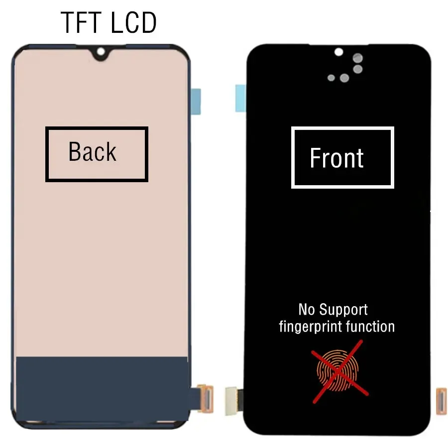 6.44\'\' TFT LCD For Vivo V21 V2066 V2108 LCD Display Touch Screen Digitizer Assembly Replace For vivo V21 V2050 5G LCD