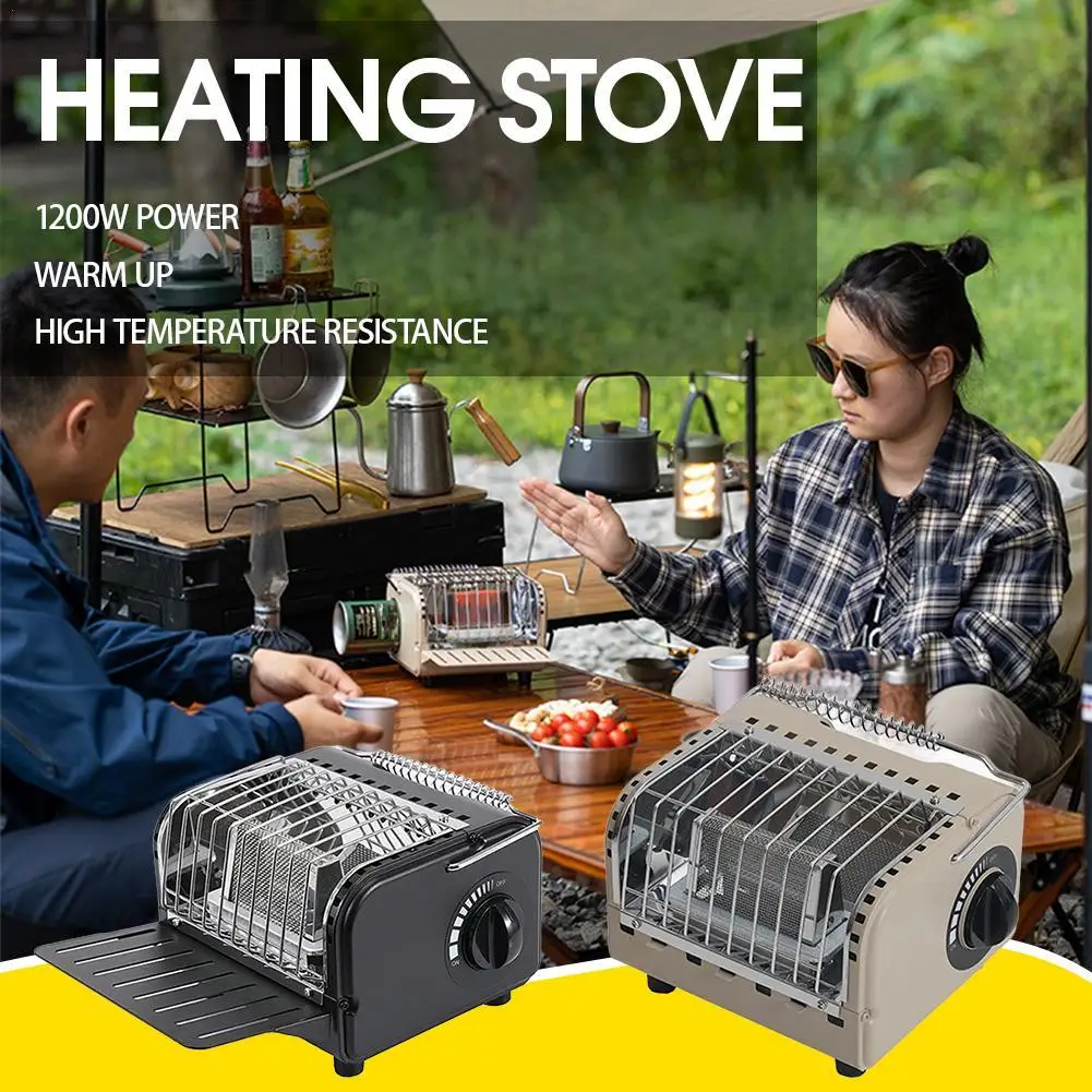 

Мини-нагреватель для кемпинга, 1200 Вт, быстрый нагрев, карта типа, печь, небольшой обогреватель для кемпинга, пешего туризма