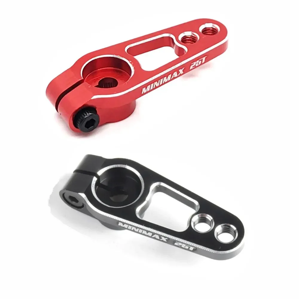 1 個アルミ合金 25 トン 31 ミリメートルステアリングサーボアームホーン黒/赤/青色トラクサス Trx4 軸 Scx10 Rc カークローラ部品