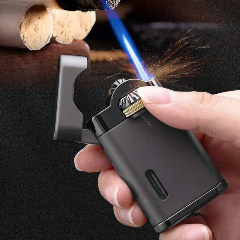 New JOBON Side Gear Linkage Ignition Grinding Wheel Lighter Straight Into Windproof Cigar Lighter Men\'s Gift Cigarette Lighter