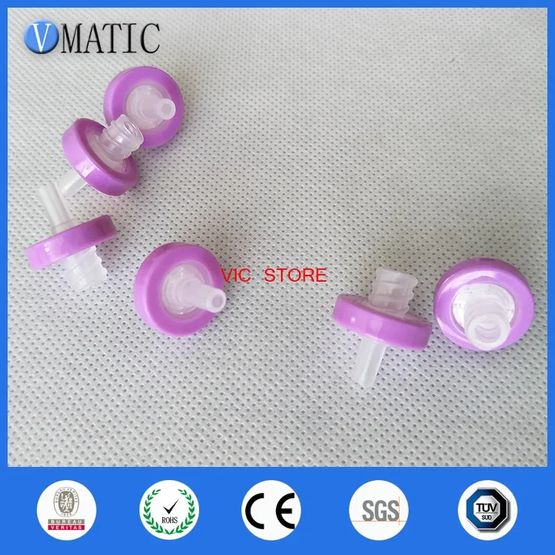 High Quality 100Pcs 13mm 0.45um Nylonm Syringe-Driven Filter Syringe Filter Organic Solution Filtration Membrane