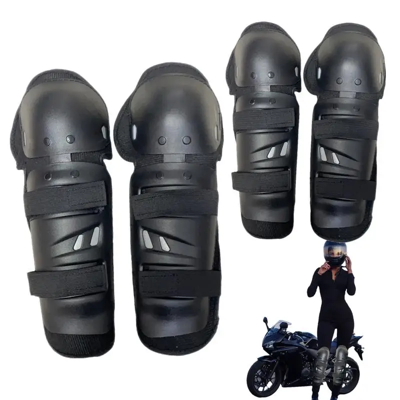 Motor Kneepad Stainless Steel Moto Elbow Knee Pads Motocross Racing Protective Gear Protector Guards Elbow Pads Cycling Guards