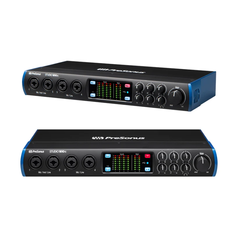 Professional Studio External Sound Card With Metering And Monitoring Function For Live Dubbing Recording Studio