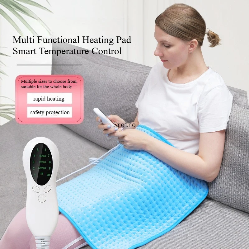 SRETNO Electric Heating Pad Use for Bed Sofa Electric Mat Winter Thermal Relieves Soreness Lumbar Electric Heat Blankets US/EU