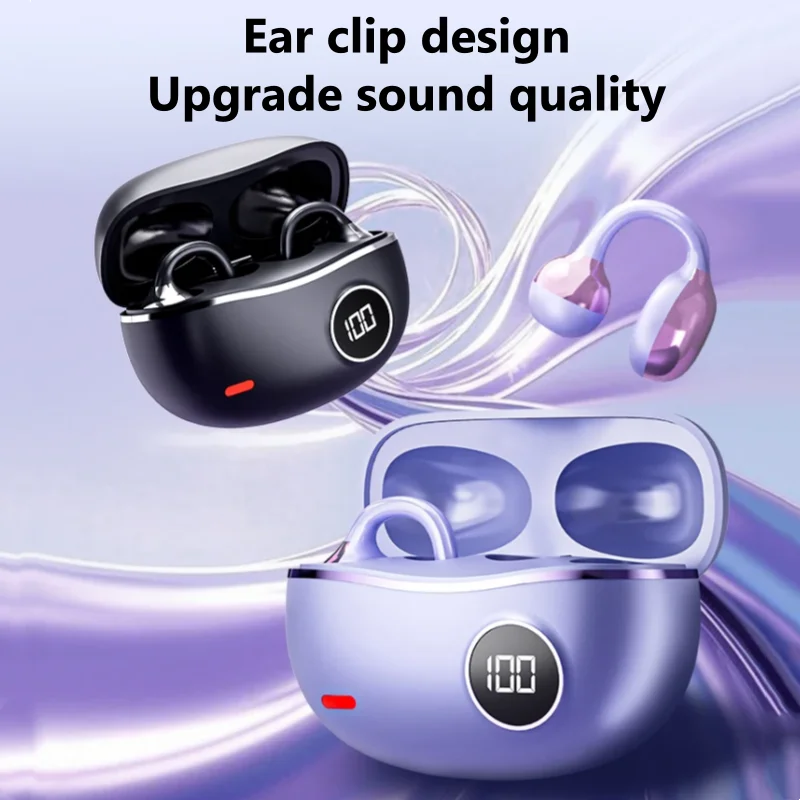 

Беспроводные наушники Bluetooth-гарнитура Handsfree Наушники с шумоподавлением Зажим для ушей Музыка Спортивные игровые беруши с микрофоном