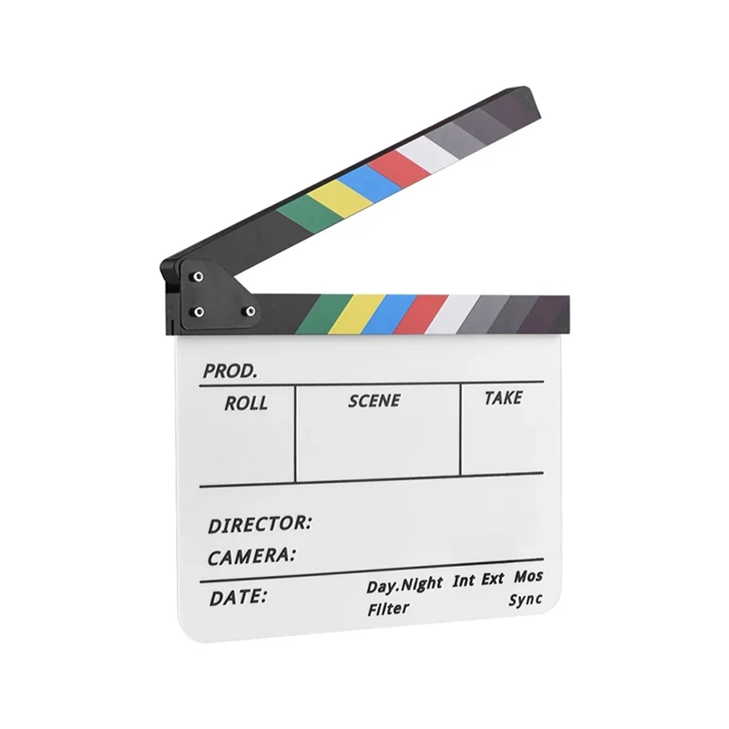 Clapperboard Director Video Scene Clapboard Dry Erase Director Movie Film Action Clap Photography Props Easy Install Easy To Use