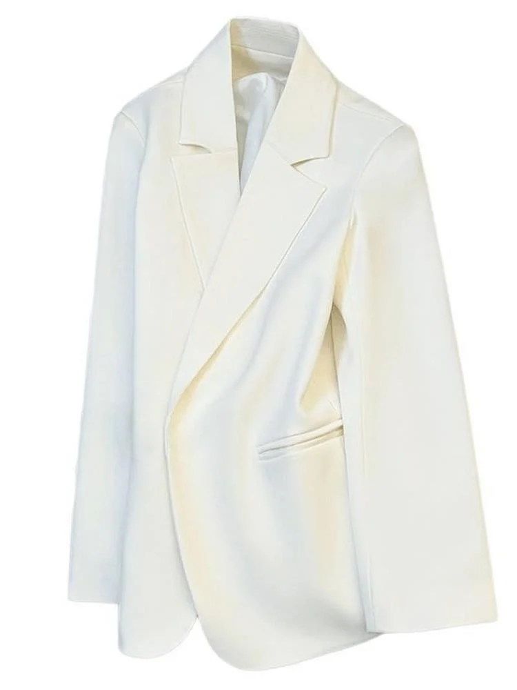  F Casual para o Dia a Dia, Estilo Deusa E, Manga Longa, Top de Escritório Limpo e Moderno para Primavera...