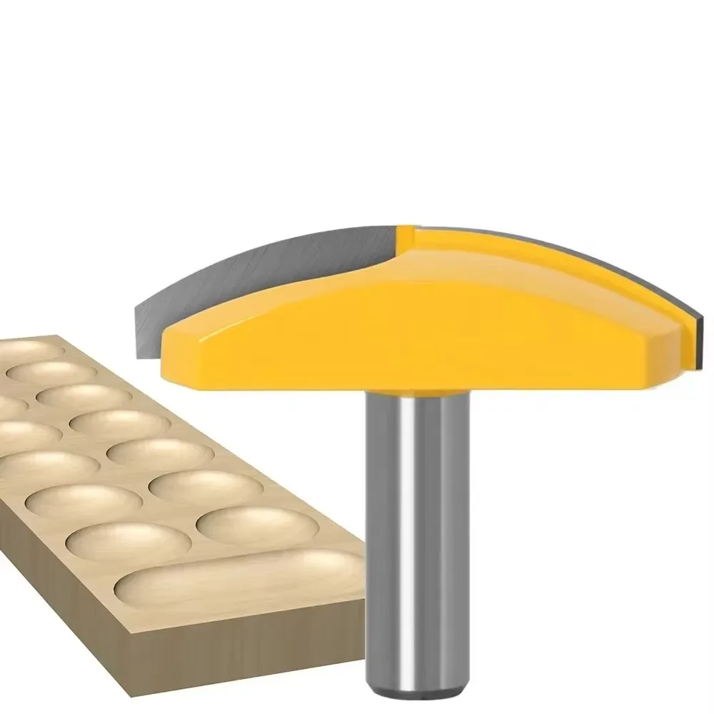 

1 шт., 1/2 дюйма, 12,7 мм, 12 мм, фреза с хвостовиком, резьба по дереву, большая чаша, фреза - радиус 2,7 дюйма - ширина 2-3/4 дюйма для резки по дереву