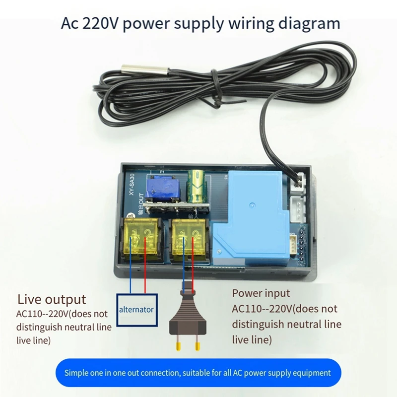 X59A_SA30W 30A Termostato WIFI Controlador de temperatura Termostato de pantalla