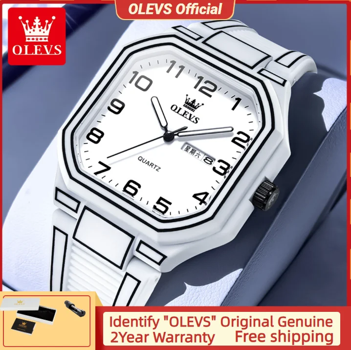 

OLEVS 5661 Мужские часы с цифровым циферблатом, часы манга, водонепроницаемые мужские часы с автокалендарем
