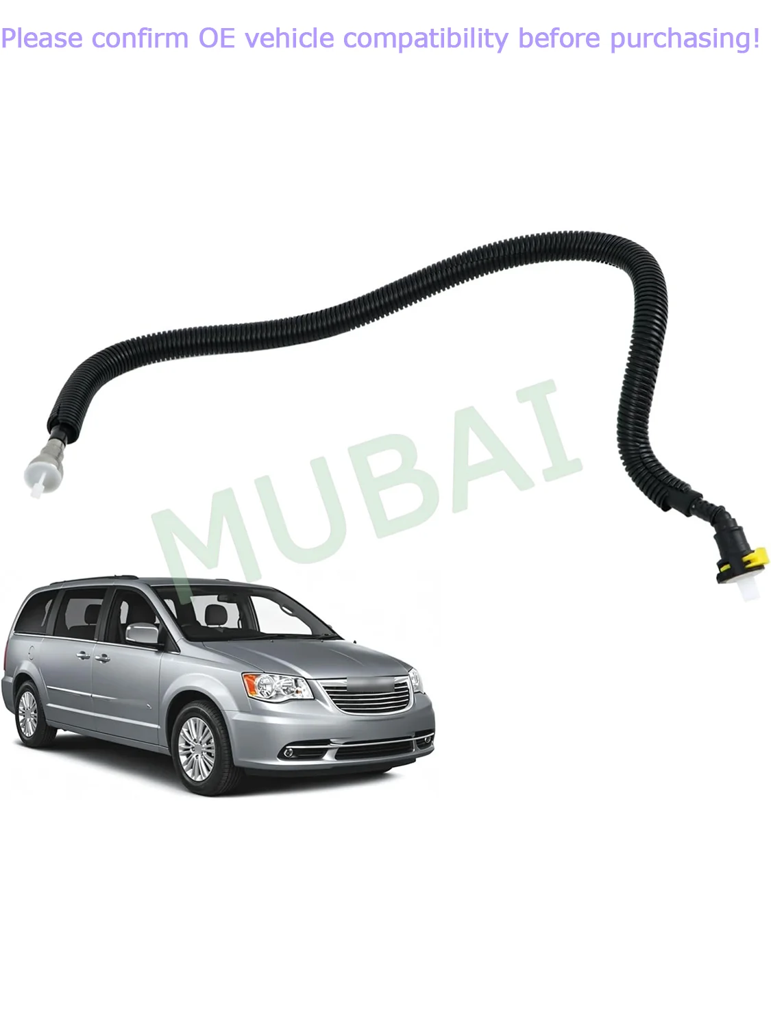 68186206AA,,809-013 Front Fuel Line Fits Select Chrysler/Dodge/Ram Models for 2011‑2016 Town & Country, 2011‑2020 Grand Caravan