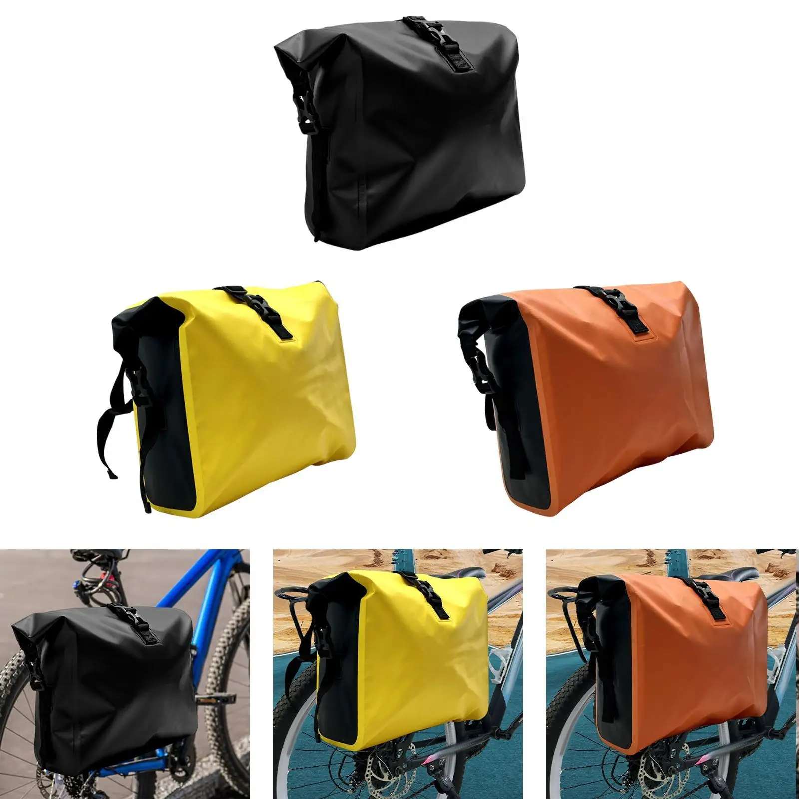 

Waterproof Bike Pannier Bicycles Rear Rack Bag for Commuting Cargo Cycling