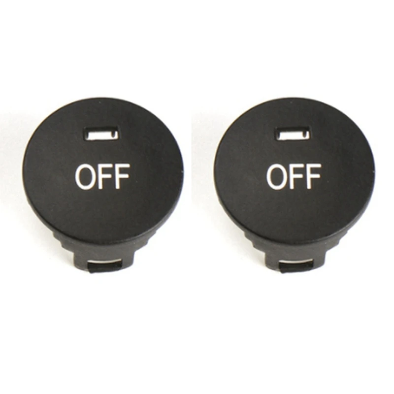 2X Air Conditioning Panel Switch Button Central Control Knob Cover OFF For BMW 5 Series E60 E61 61319250196