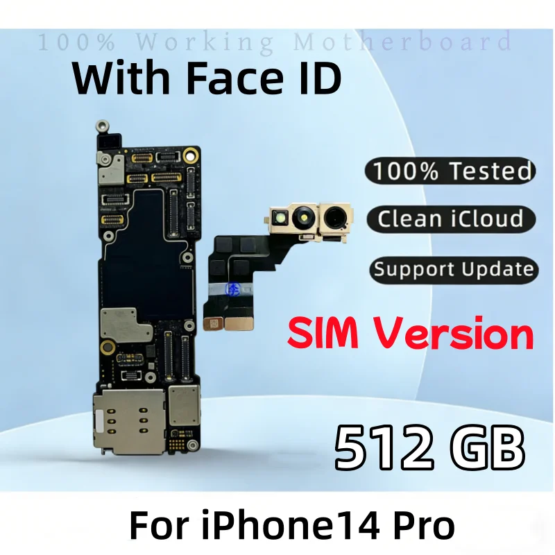 ロック解除されたマザーボード,顔認識付きロジックボード,iPhone 14