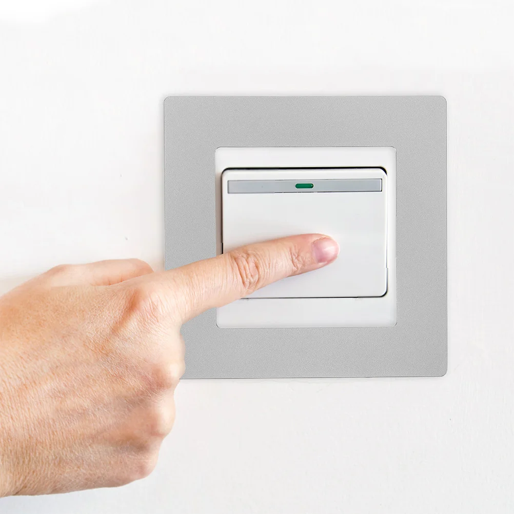 

3pcs Outlet Cover Plate Socket Switch Wall Plate Gap Repair For Home Decor Vintage Plates Screwless Electrical Wall Covers