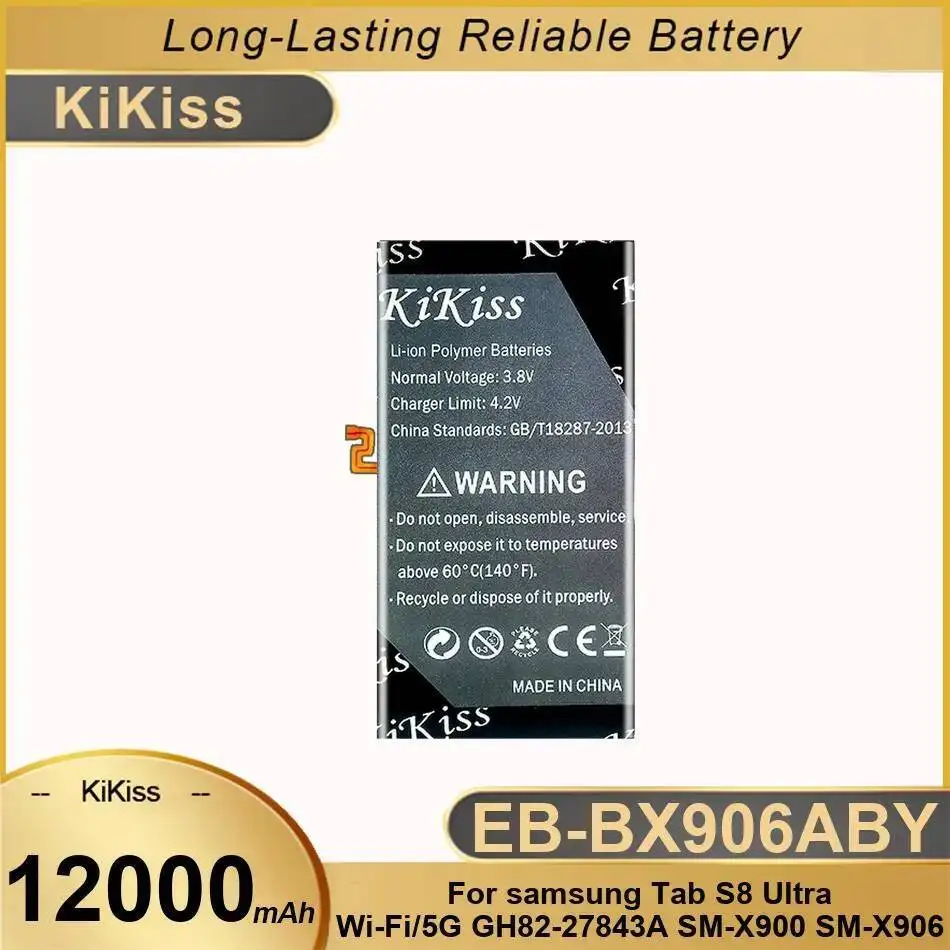 

Аккумулятор большой емкости EB-BX906ABY 12000 мАч для Samsung Tab S8 Ultra WI-FI 5G GH82-27843A SM-X900 SM-X906