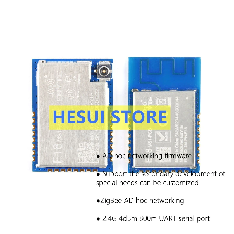 CC2530 ZigBee AD hoc networking 2.4G wireless module built-in PA+LNA PCB IPEX antenna interface