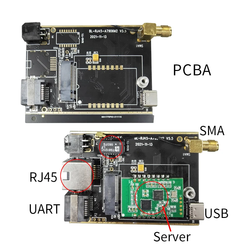 Modem 4G LTE modulo SIMCOM SIM7600E RS232 UART RJ45 remote TCP/IP a porta seriale terminale di comunicazione server Ethernet