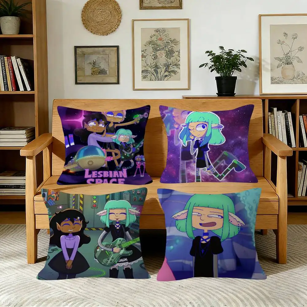 Movie L-Lesbian Space Princess Various Sizes    Pillow Cover for Bedroom Room and Living Room Sofa Decorative Cushion Cover