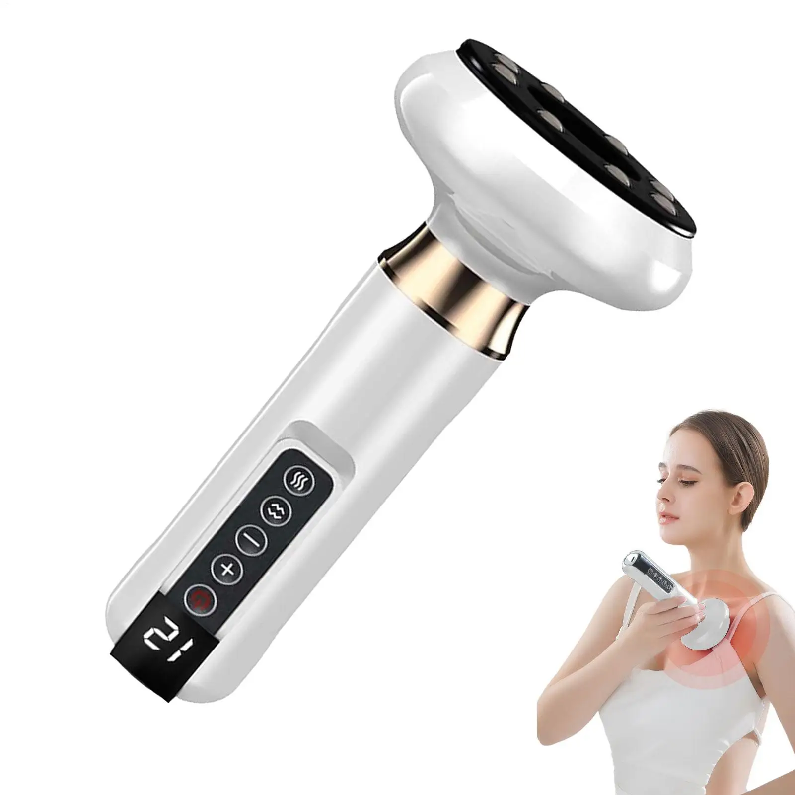 

Anti Cellulite Massager Handheld Cellulite Massager Hot Compress Electric Suction Cup Massager For Leg Body Slimming