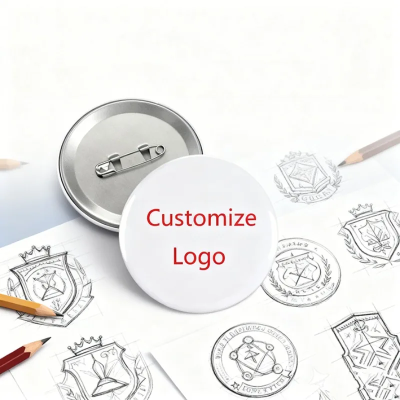 

1PC 58mm Customize Pins Round Badge Free Design Creative Brooches with Any Photos Jewelry Accessories Gifts