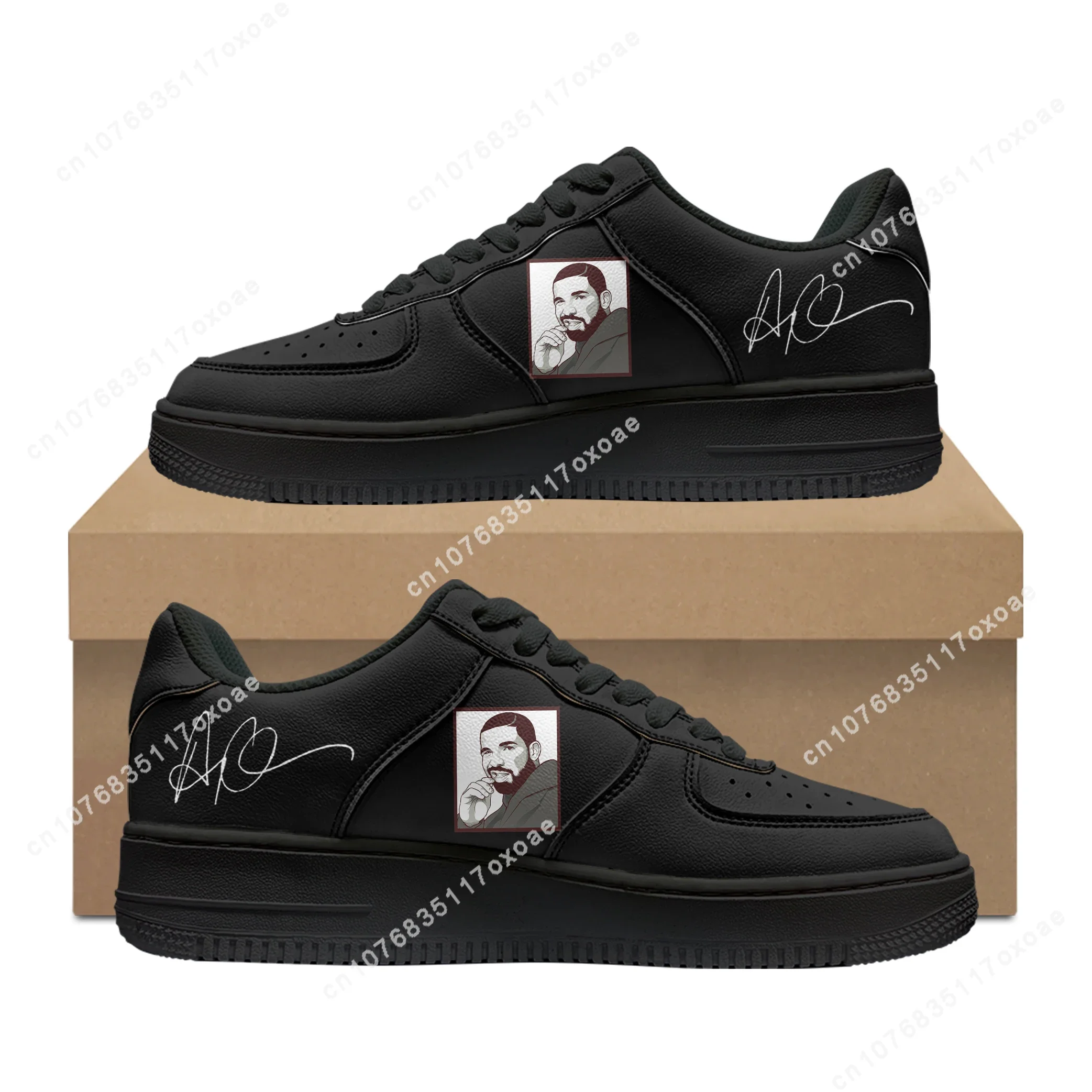 Rapper Drake Drizzy Shoes Air Basketball Mens Womens Sports High Quality Flats Force Sneakers Lace Up Mesh Custom Shoe DIY