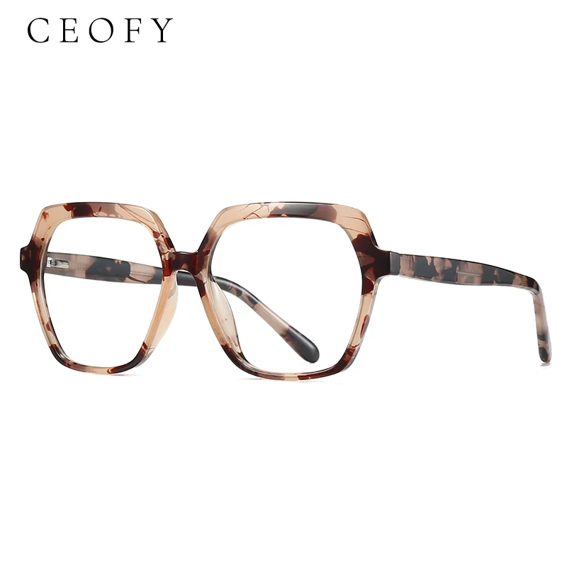 Ceofy Women Fashion Cat Eye Myopia Eyeglasses Frame Optical Vintage Prescription Glasses Frame New Arrival 2001