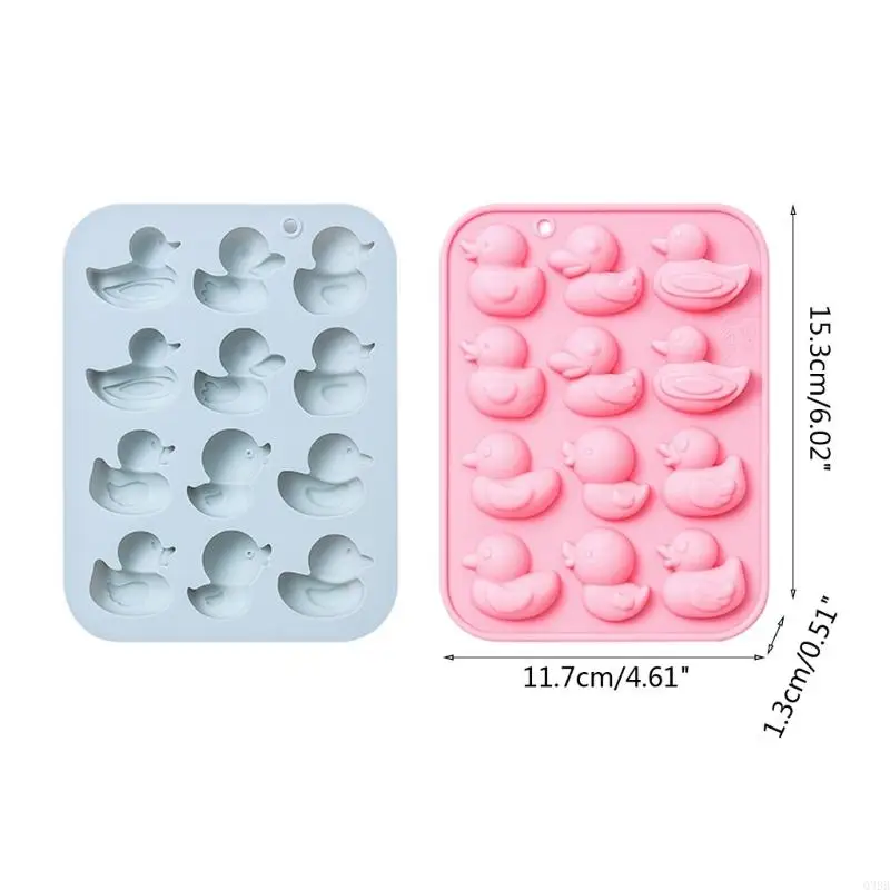 Q39B 12 Cavity Ducks Last Less Fondant Силиконовая плесень
