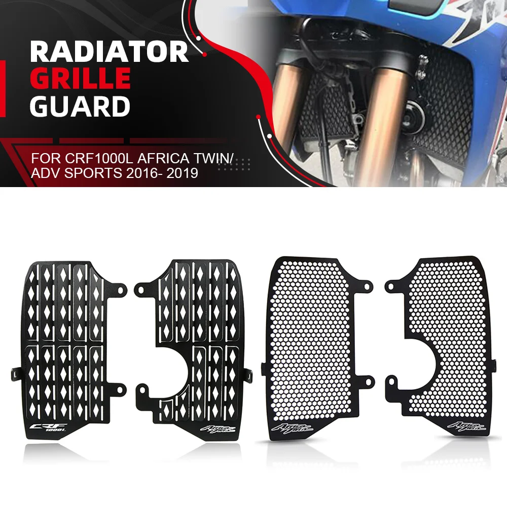 

Motorcycle Accessories For Honda CRF1000L Africa Twin/ ADV Sports 2016 2017 2018 2019 Aluminium Radiator Grille Guard Cover