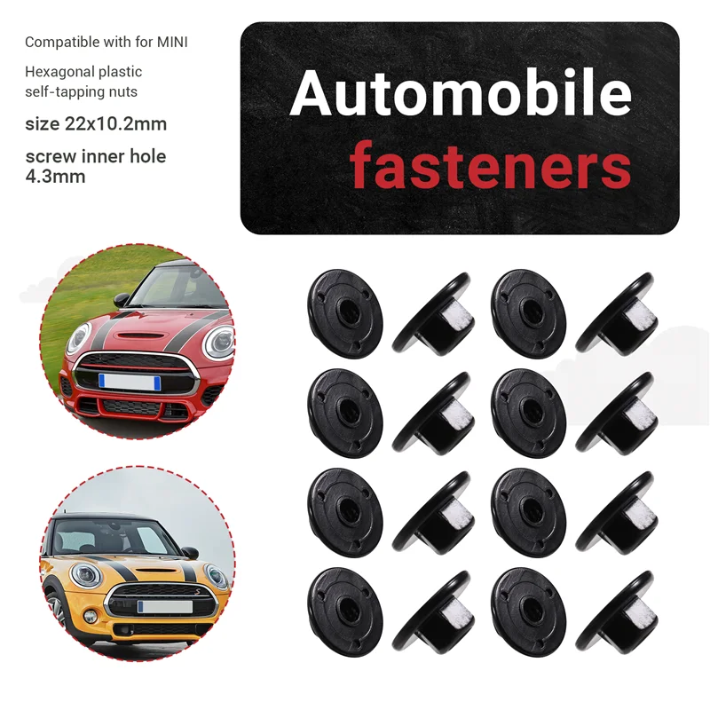 

Decorative Fixator Nuts Hexagon Head Nut Clips Self-Tapping Arc-Shaped Liner Hexagon Head Nut For BMW MINI 07147169847-A08Q