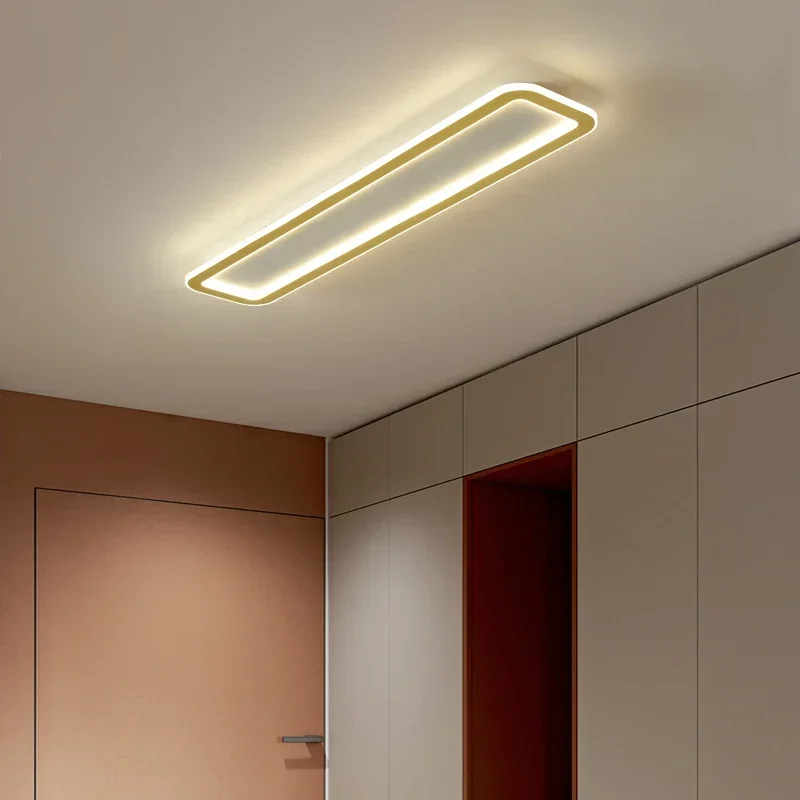 Imagem -03 - Moderna Lâmpada de Teto Led para Corredor Vestiário Luz Jantar Sala Estar Design Minimalista Lustres Decoração Casa Iluminação